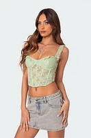 Edikted Amaya Sheer Lace Corset