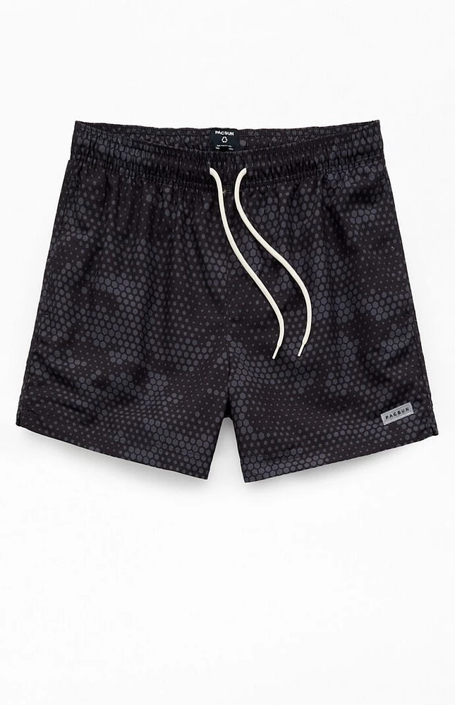 PacSun Midnight Camo AOP 4.5'' Swim Trunks