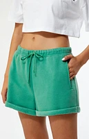 PacSun Pacific Sunwear Dotted Rolled Sweat Shorts
