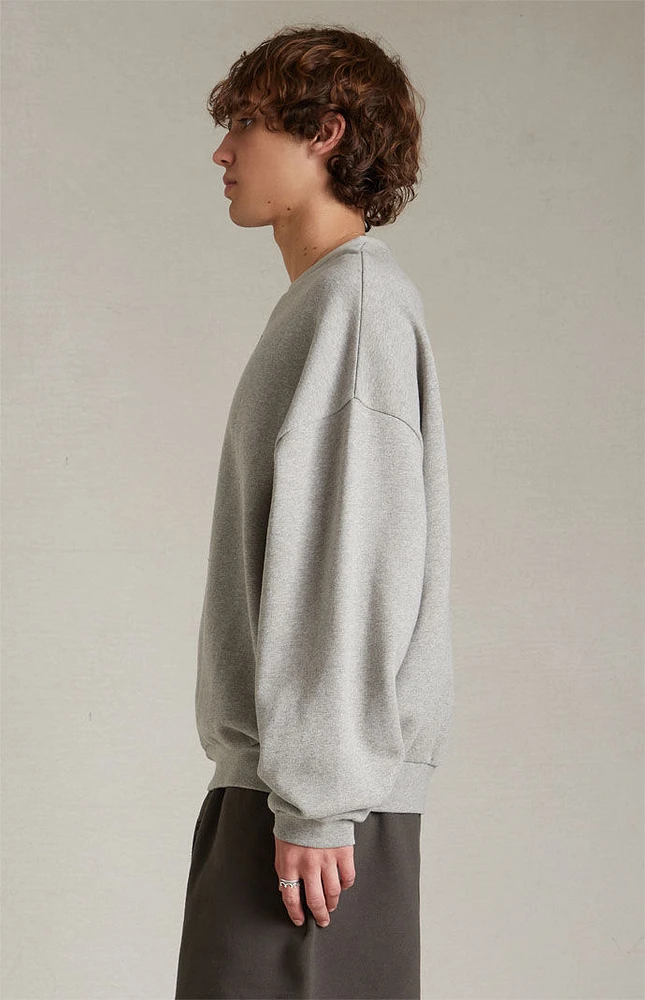 Fear of God Essentials Dark Heather Oatmeal Crew Neck Sweatshirt