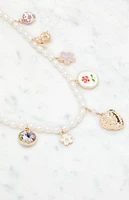 LA Hearts Charm Necklace