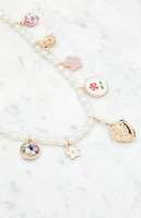 LA Hearts Charm Necklace