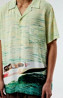 Coney Island Picnic Grene Multi Camp Shirt