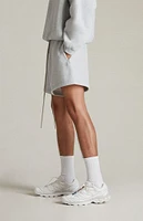 Fear of God Essentials Light Heather Grey Fleece Running Shorts