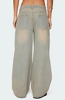 Edikted Santi Low Rise Wide Leg Jeans