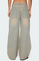 Edikted Santi Low Rise Wide Leg Jeans