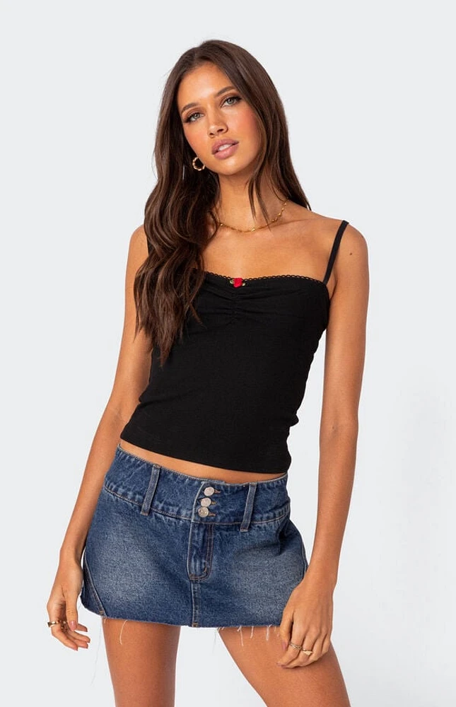 Edikted Karlee Ribbed Tank Top