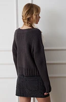 Becca Overlapped V-Neck Sweater