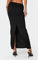 Edikted Johanna Fold Over Maxi Skirt