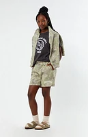Pacsun Kids Camo Embroidered Sweat Shorts