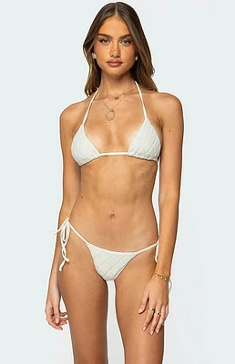 Edikted Crochet Triangle Bikini Top