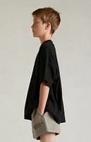 Kids Fear of God Essentials Black T-Shirt