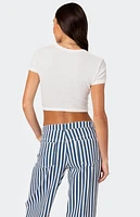 Edikted Dez Crisscross Waffle Top