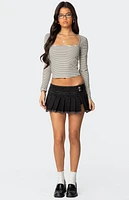 Edikted Alex Striped Top