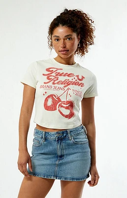 True Religion Vintage Cherry Cap Sleeve T-Shirt