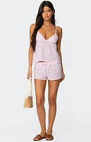 Edikted Talula Eyelet Shorts
