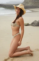 Amor y Besos Tan Palma V High Cut Bikini Bottom
