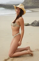 Amor y Besos Tan Palma V High Cut Bikini Bottom
