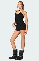 Edikted Phoebe Textured Knit Shorts