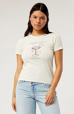 Golden Hour Champagne Lovers Skimmer T-Shirt