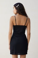 Sofia Pointelle V-Neck Mini Dress