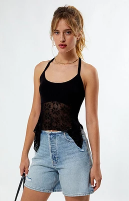 LA Hearts Estelle Knit Halter Top