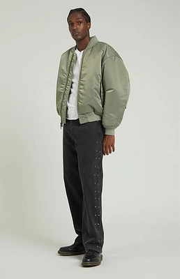 Pacsun Black Baggy Studded Jeans