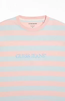 Guess Jeans Striped Embroidered T-Shirt