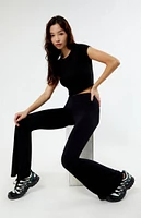 Knit Flare Yoga Pants