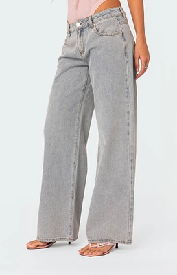 Bow Pocket Relaxed Jeans