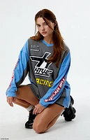 Hot Wheels Racing V-Neck Jersey Long Sleeve T-Shirt