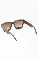 PacSun Charcoal Square Frame Sunglasses