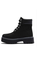 Timberland Women's Black Stone Street 6inch Lace-Up Waterproof Boots