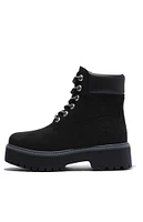 Timberland Women's Black Stone Street 6inch Lace-Up Waterproof Boots