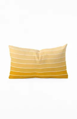 Gold Oblong Throw Pillow
