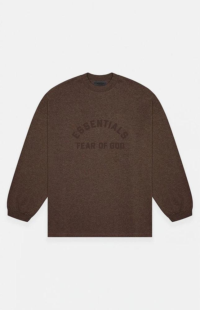 Fear of God Essentials Heather Wood Heavy Long Sleeve T-Shirt