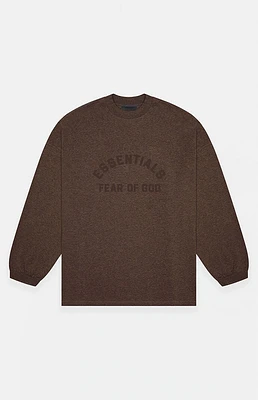 Fear of God Essentials Heather Wood Heavy Long Sleeve T-Shirt