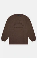 Fear of God Essentials Heather Wood Heavy Long Sleeve T-Shirt