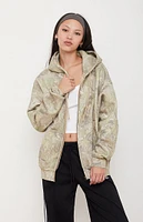 PacSun Camo Tree Zip Up Hoodie