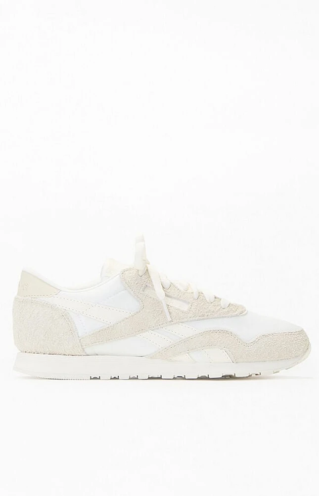 Reebok White Classic Nylon Sneakers