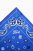 FORD Blue Paisley Bandana