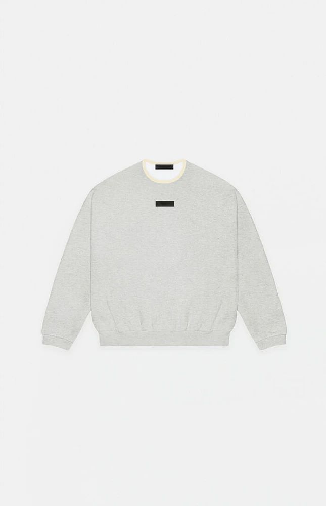 Essentials Light Heather Grey Crew Neck Sweatshirt