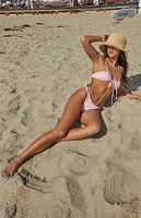 Pacsun Pink Foxglove Bralette Bikini Top