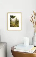 Trees Metal Framed Art Print Gold 18" x 24"