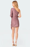 Edikted Nash One Shoulder Ruffle Mini Dress