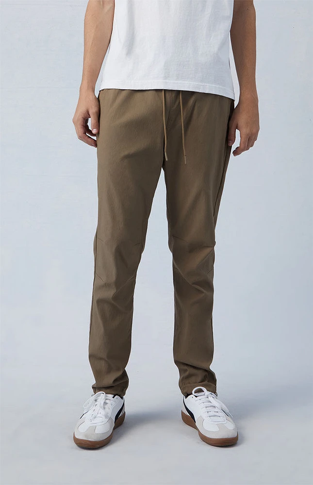PacSun Stretch Performance Brown Slim Trousers