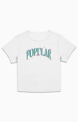 Wicked Arched Popular Text Cropped T-Shirt
