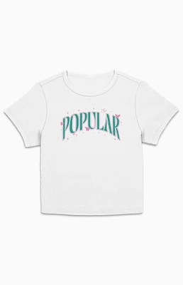 Wicked Arched Popular Text Cropped T-Shirt