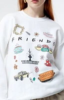 Junk Food Friends Symbols Crew Neck Sweatshirt