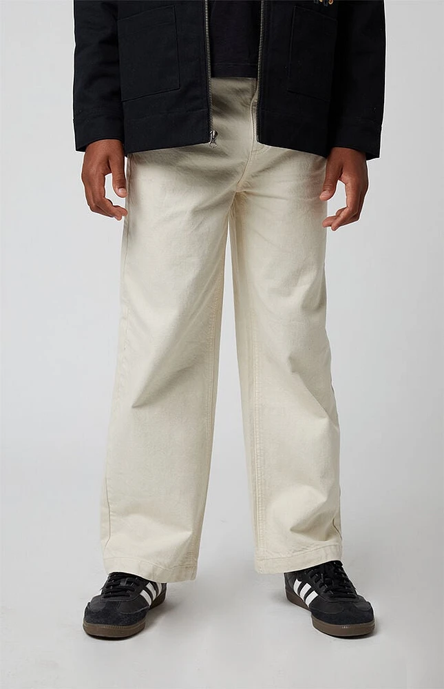 PacSun Kids Clover Cream Baggy Jeans